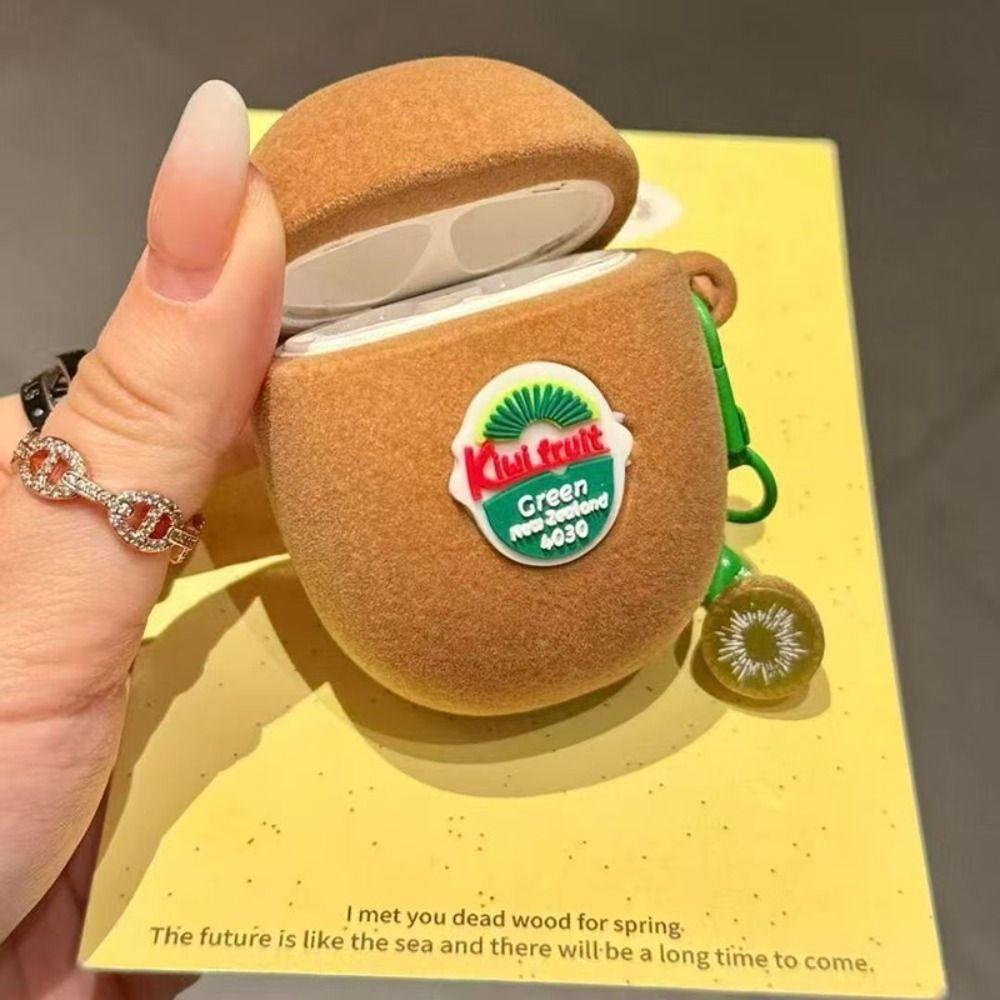 Anti-Fall Kiwi Fruit Earphone Case Dustproof Charging Box Shell for Airpods 4 3 2 1/ Pro/Pro2