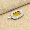 Citrine Gemstone 925 Sterling Silver Handmade Pendant Elegant Jewelry