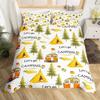 Camping Bedding Set Full King Size Cartoon Rv Camping Car Duvet Cover Set Camper Accessories For Travel Trailers Comforter Cover
