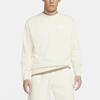 Nike Sportswear Club French Terry Embroidered Logo Crewneck Sweatshirt Men Sweatshirt Cream BV2667-113