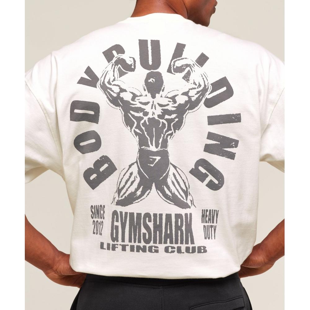 Gymshark Футболка Lifting Club Flex мягкая белая A2b8m Wcmy