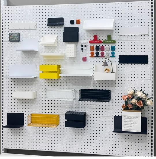 Безрамная металлическая перфорированная панель для хранения инструментов, телефонов, ювелирных изделий и многого другого