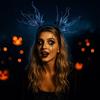 Смешной Хэллоуин Обруч для волос Темная бабочка Фестиваль Аксессуары для волос Вечеринка