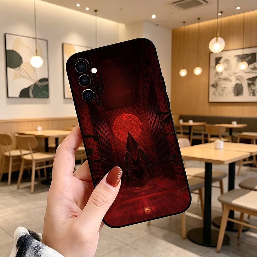 Игры Silent Hill Ужасы Чехол для телефона Черный Силиконовый Мягкий Для Samsung Galaxy A73,A72,A71,A70,A53,A52,A51