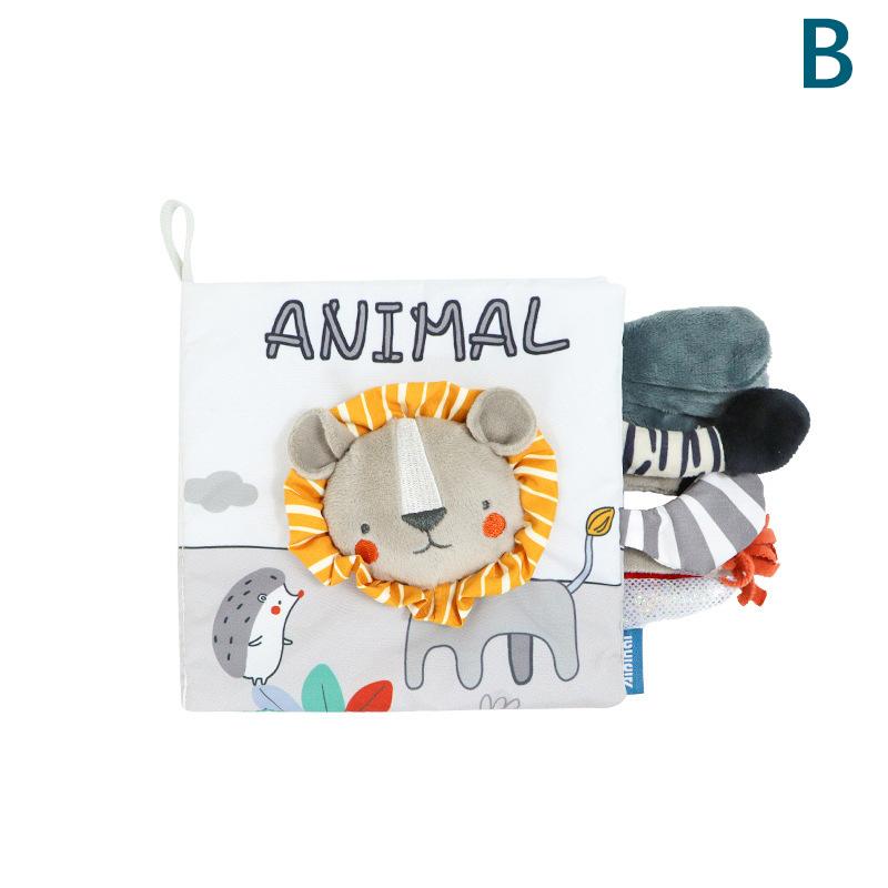 1 шт., игрушки для новорожденных, тканевая книга Монтессори, книги для чтения для новорожденных, тканевые книги