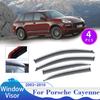 Window Visor for Porsche Cayenne 9PA 2003~2010 Vent Smoke Covers Sun Rain Guards Deflector Awnings Shelters Exterior Accessories