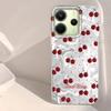 Чехол для телефона Sweet Cherry Girls для iPhone 17 Air 16 16e 15 14 13 12 11 Pro Max Задняя крышка с шифоновой текстурой