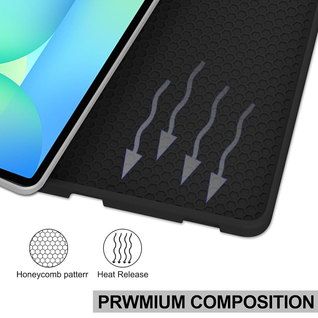 Чехол-клавиатура для Samsung Galaxy Tab S10 FE Plus 13,1 дюйма, Съемная крышка-клавиатура с держателем для стилуса для Galaxy Tab S10 FE+