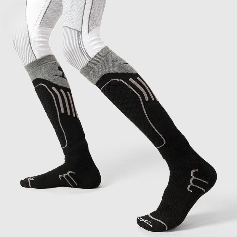 Men Women Warm Thick Ski Socks Compression Wool Blend Hiking Running Cycling Winter Sports
