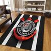 Bologna2 Flannel Pattern Square Carpet,Area Rug,Carpet Rug for Living Room Bedroom Sofa Playroom Decor,Non-slip Floor Mat