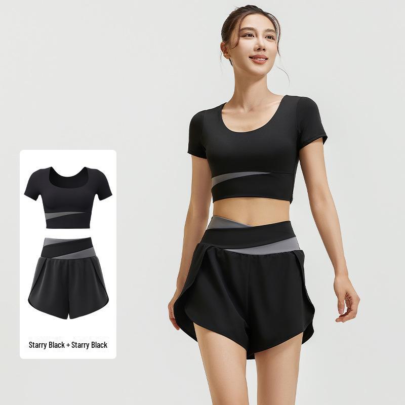 Juyitang Летний цветной облегающий спортивный костюм для йоги - дышащая телесная одежда для фитнеса и активного отдыха