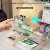 Встроенный выдвижной косметический органайзер для разделения, акриловый, для туалетного столика, маленький настольный органайзер для ухода за кожей