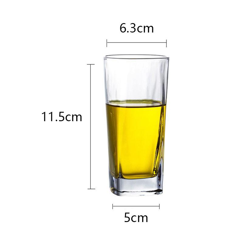 Стаканы Collins, креативные квадратные стаканы для питья, прозрачные, для холодных напитков, большой емкости, для кофе со льдом, бокалы для красного вина, кофейная чашка