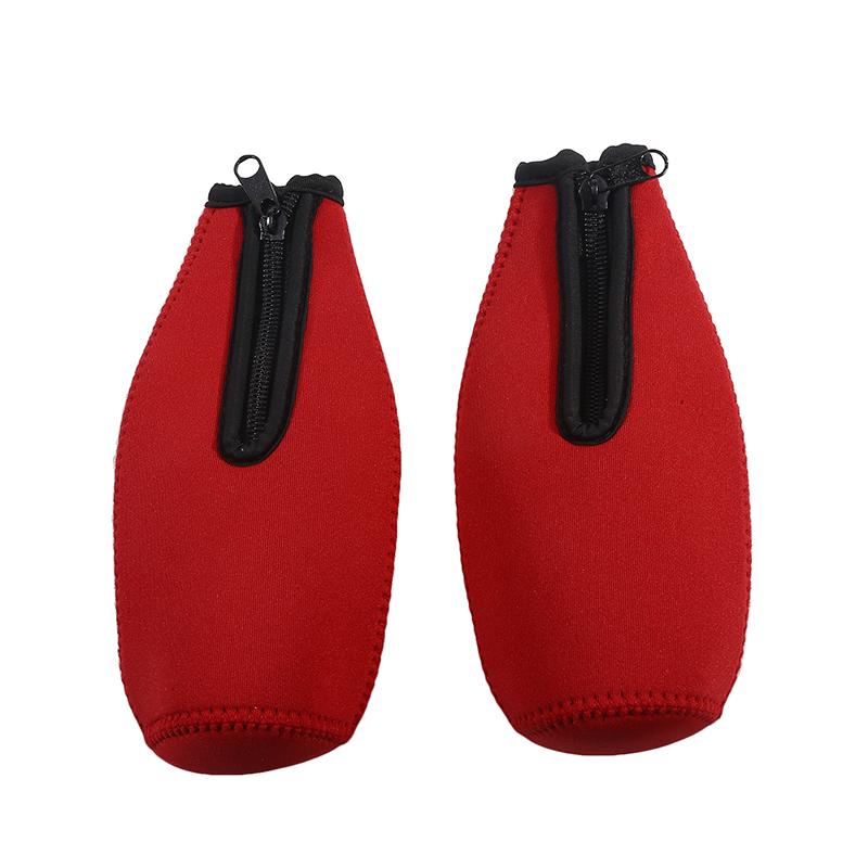 2 шт., термоизоляционный чехол для пивной бутылки, сохраняющий напиток холодным, застегивающийся на молнию, чехол для бутылки, чехол для охладителя пивной бутылки