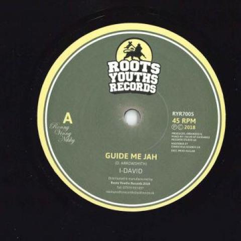 7inch Record I DAVID Guide Me Jah Version RYR7005 Roots Youths Re 2018 UK Reggae Ska Dub Used