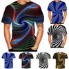 Vivid Funny Hypnosis 3d T-shirt With Psychedelic Colorful Print For Men And Women