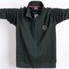 Men's Plus Size Zipper Sweatshirt Coat - 2024 Autumn/Winter Collection, Loose Thin Fit, Model 5083