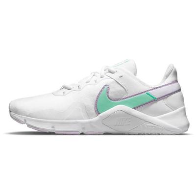 Женские кроссовки Legend Essential 2 White Green Glow Violet-Shock Infinite-Lilac CQ9545-100