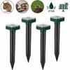Solar Ultrasonic Mole Repellent Pest Control IP56 Set of 4 for Garden Multiple Colors GARDEN SHED