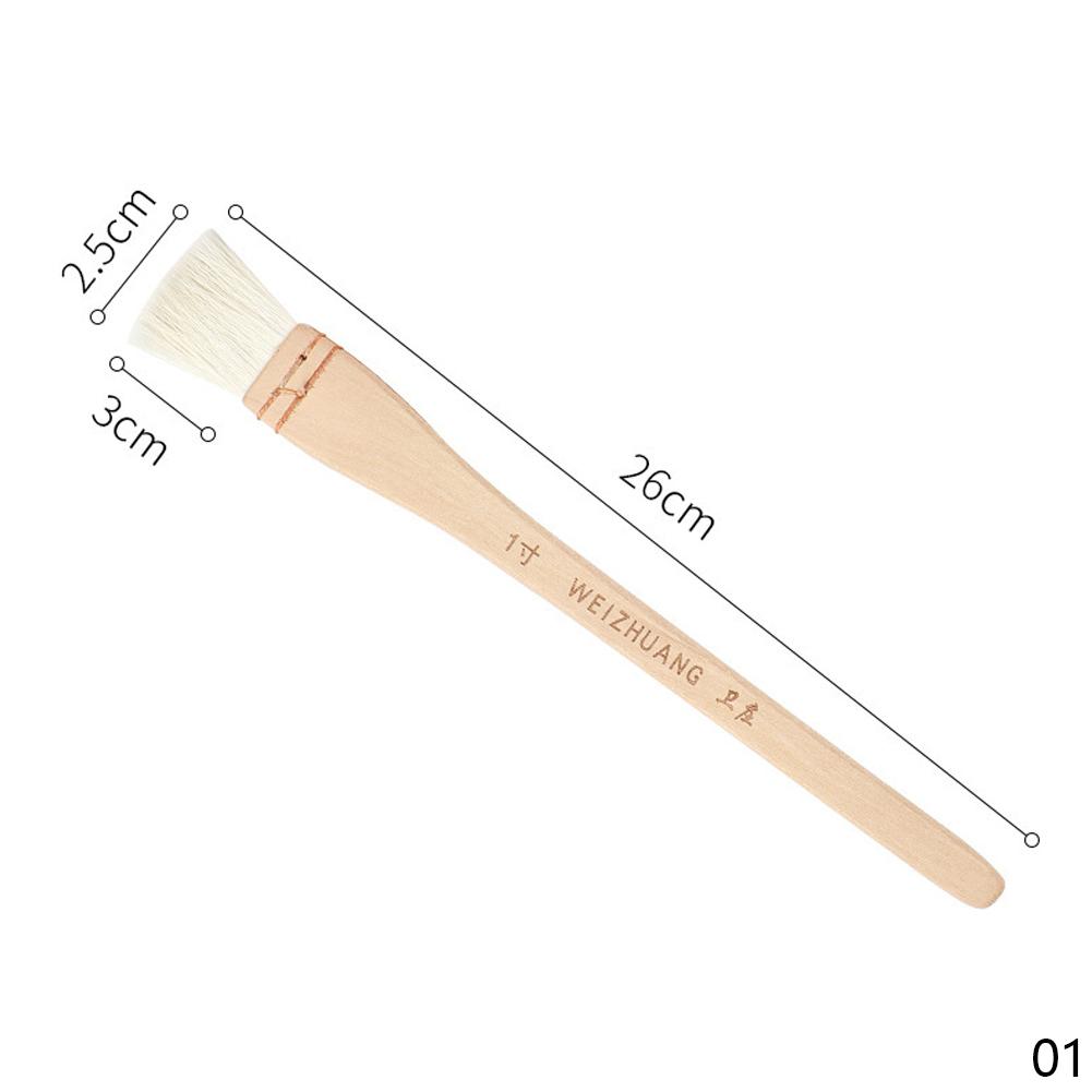 Кисти для рисования с деревянной ручкой для стен, разные размеры, акварель, акрил, картина маслом, школьные принадлежности для рукоделия