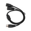 High Accuracy MIDI Sync Breakout Cable 1.6ft Y Splitter Cable  Audio Signal Routing
