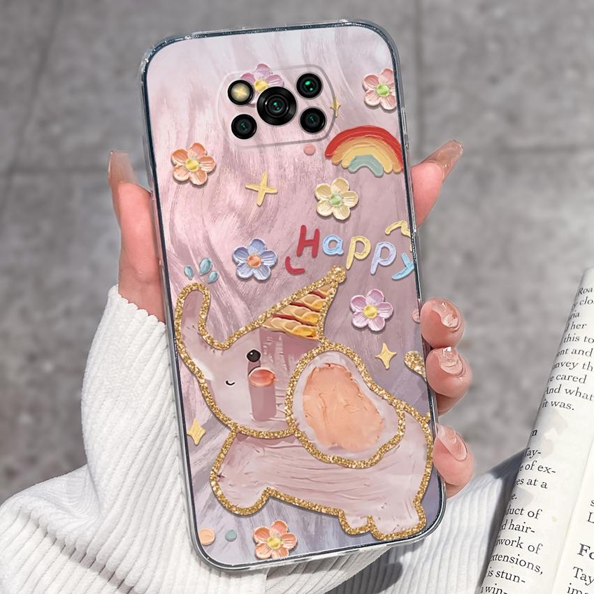 Прозрачный чехол для телефона Xiaomi Poco X3 X4 NFC X5 X6 X7 Pro F3 F4 GT F5 Мягкий ТПУ чехол Ретро узоры карманных часов Ударопрочный чехол для Xiaomi Накладка Capa