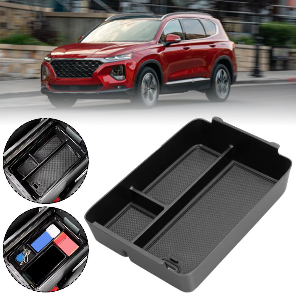 Для Hyundai Santa Fe 2025 Автомобильный подлокотник Ящик для хранения Центральный кейс Органайзер салона Автомобильный лоток Аксессуары для хранения Консоль E8V7