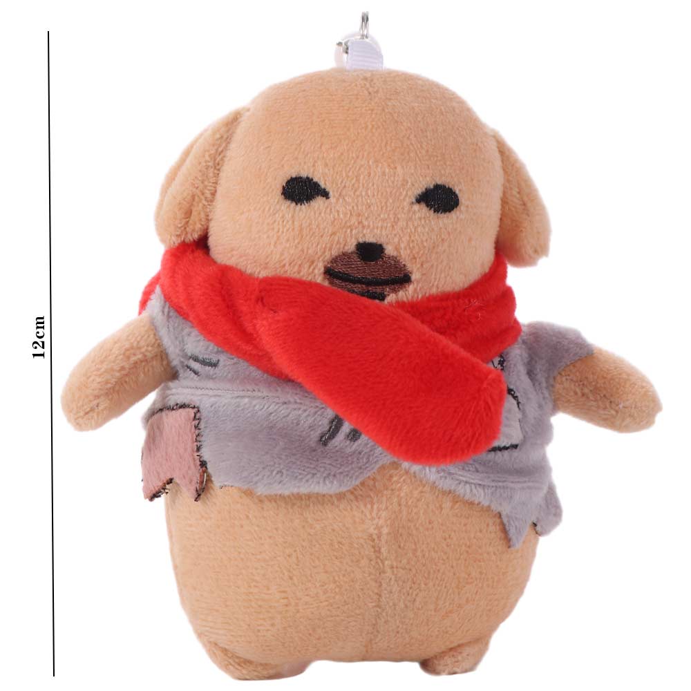 Stuffed Animal Dipping Sauce Dog Poor Tired Puppy Plush Keychain Adorable Dog Plush Doll  Backpack