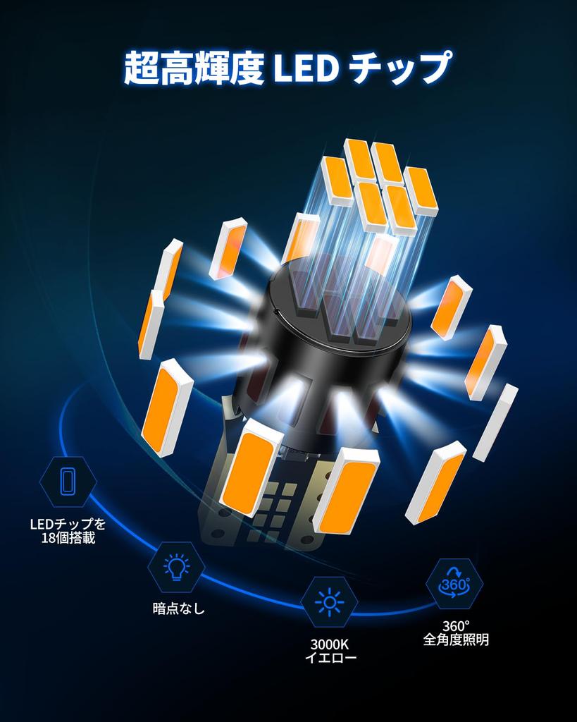 Marsauto T10 LED Position Lamp, Room Lamp, Explosive Light, 4,500 lm, 360 Degree Light