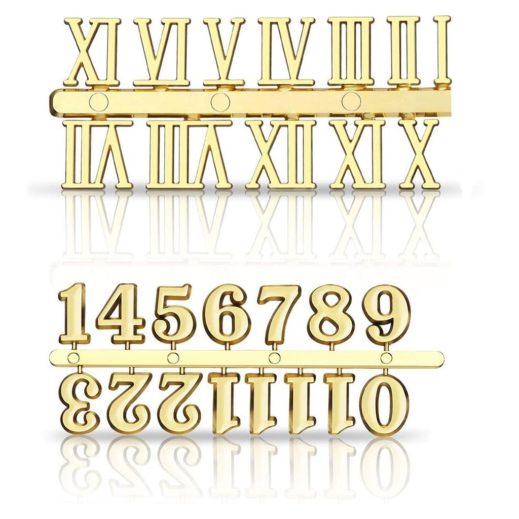 Креативные цифры для часов, металлические сменные цифры в арабском или римском стиле, аксессуары для замены часов
