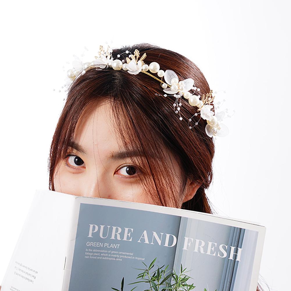1 шт. Богемные Девушки Свадебный Жемчужный Головной Убор для Волос Цветочный Венок Невеста Гирлянда Ободок для Головы Повязки для Волос Ювелирные Изделия Детские Подарки