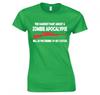 Zombie Apocalypse Pretending Im Not Excited Ladies TShirt New