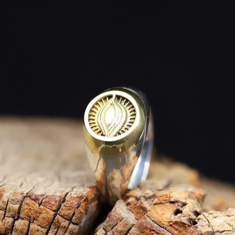 Silver Men 'S Ring Eye Of Horus Ring Guardian Muyu Fashion Trend Domineering Ring Jewelry Accessory