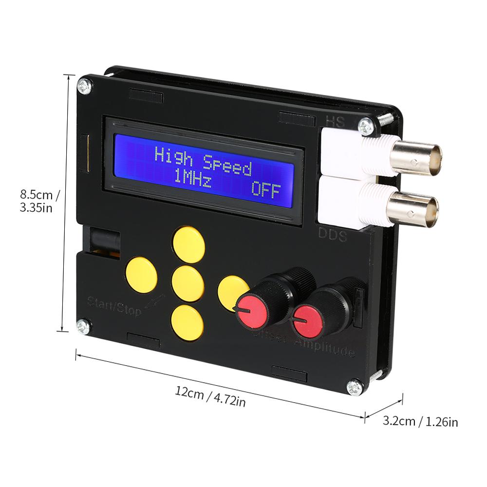 DC4~10V DDS Генератор Функциональных Низкочастотных Сигналов Синус/Треугольник/Прямоугольник/Пила/ЭКГ/Шум Выход 1Гц-500кГц Частота