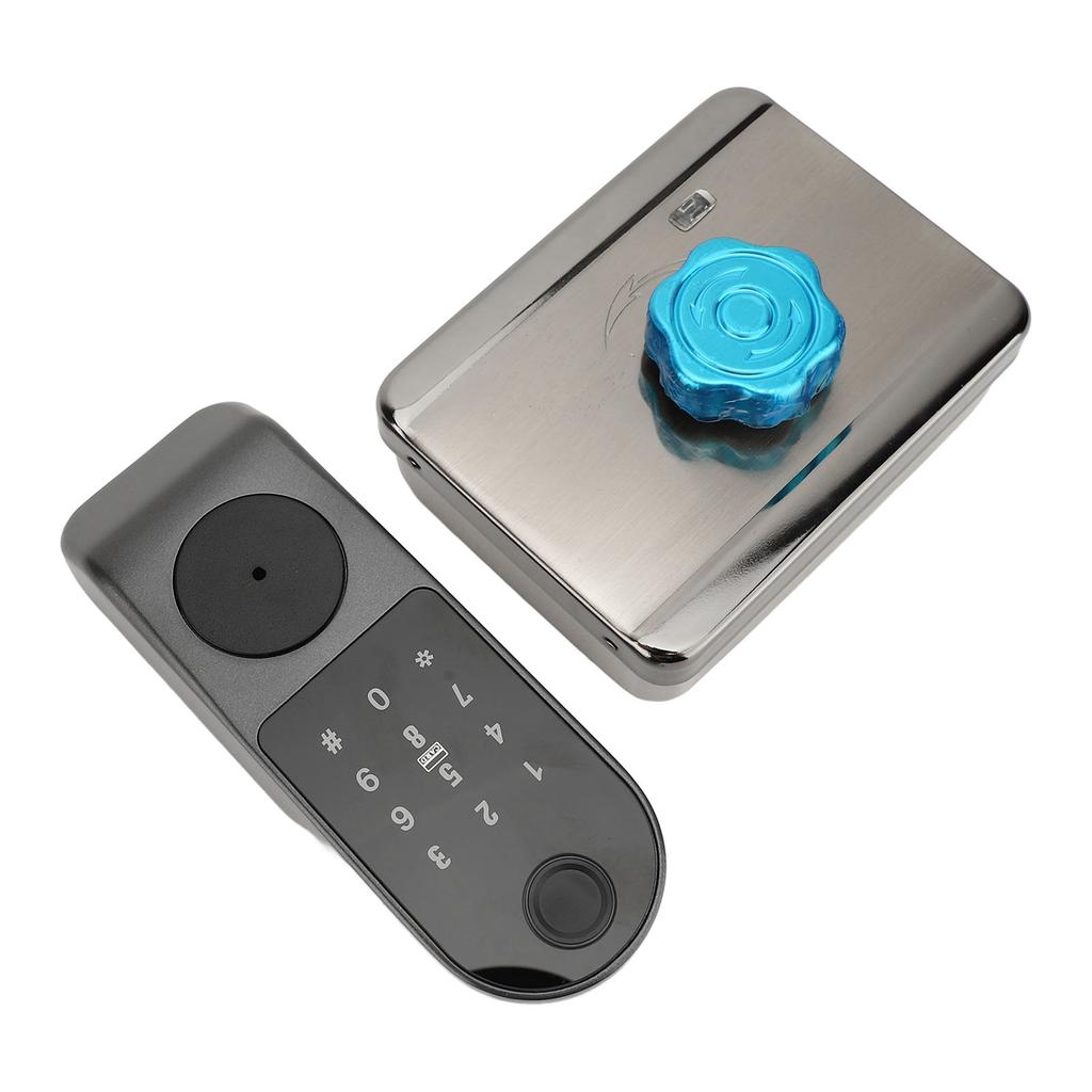 Электронный дверной замок с засовом и 2 картами, отпечатками пальцев, паролем, разблокировкой, приложением для управления квартирой
