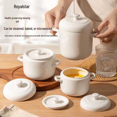 Керамическая пароварка Rongshida с бамбуковыми приборами
