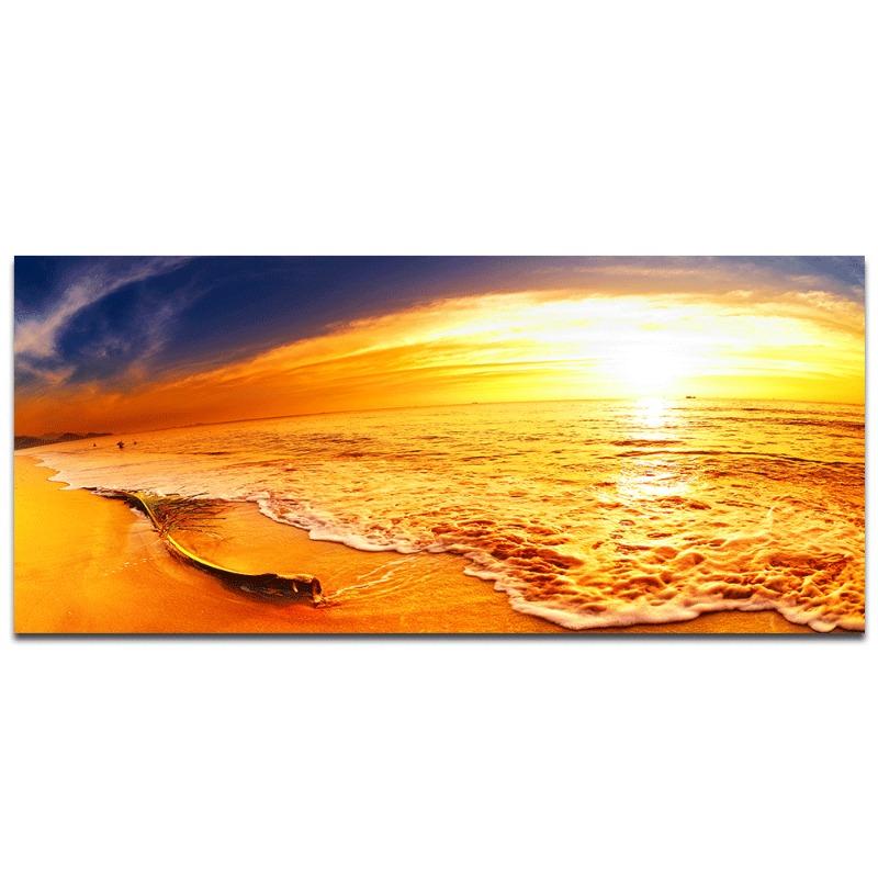 Пляжный закат, настенные художественные постеры, большой пейзаж, холст, картина, принт, скандинавские лесные деревья, украшение стены, картина для домашнего декора