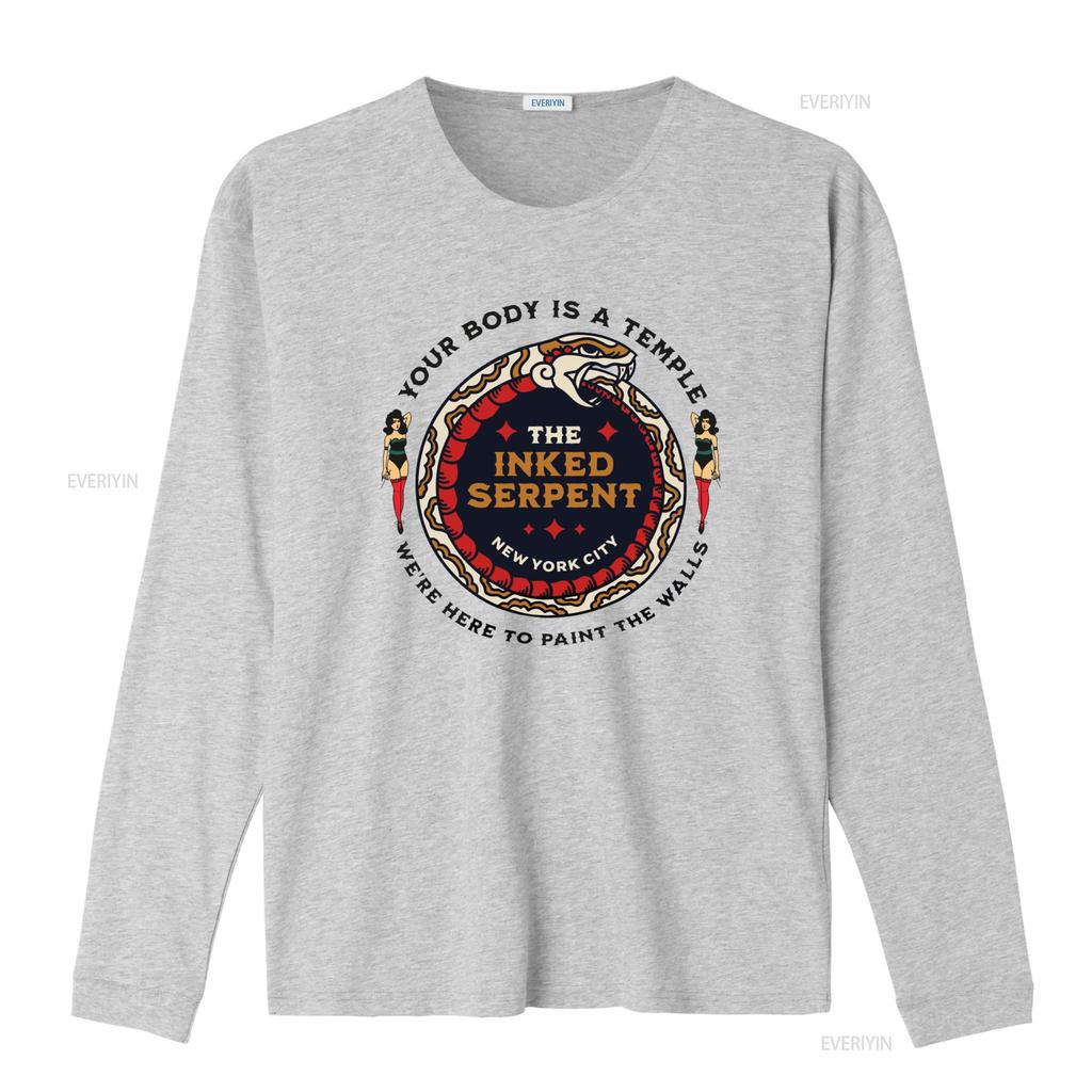 Traditional Tattoo T Shirt Old School Flash Parlor Great Idea The Inked Serpent New York City Your Body Is A Temple Were