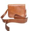 Genuine Premium Leather Full Flap Crossbody Unisex Messenger Bag.