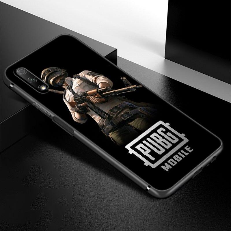Модный чехол для игрового телефона PUBG для Huawei Honor 7A 8A 9X 20 Pro 8 10X Lite 9A 8C 9C 20E 7S 8S 20S 8X 10i 20i 30i, мягкий черный чехол