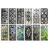 Geometric Window Film Rhombus Pattern Privacy Film Stained Glass Art Static Cling Sun Blocking Decal for Home Office Windows Glass Doors