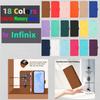 18 - Color PU Leather Phone Wallet Case for Infinix Series.Infinix Hot8,Hot10,Hot20,Hot30,Hot40,Hot50,Note 12,Note 30,Note 40,Note 50,Smart 4...