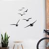 1pcs A Flock of Seabirds Wall Stickers Living Room Bedroom Background Diy Decoration Mural Art Decals Carved Stickers