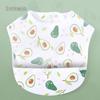 Waterproof Cotton Baby Bib: Reversible, Cartoon Design, Wash-Free Bib for Eating.