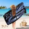 Penrith Panthers Customized Name Text Beach Towel, Soft Absorbent Towel Beach Pool Travel Personal Gift
