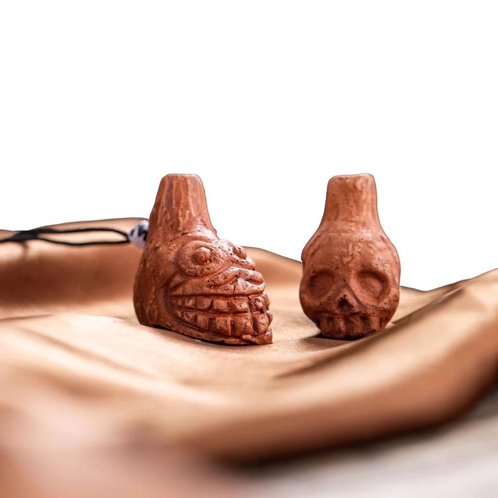 Authentic Aztec Death Whistle High Decibel Loud Real Scream Halloween Scream Whistle Creative Vocalized Scream Whistle