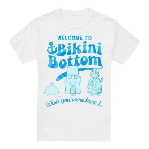 SpongeBob SquarePants Mens Bikini Bottom Welcome T-Shirt