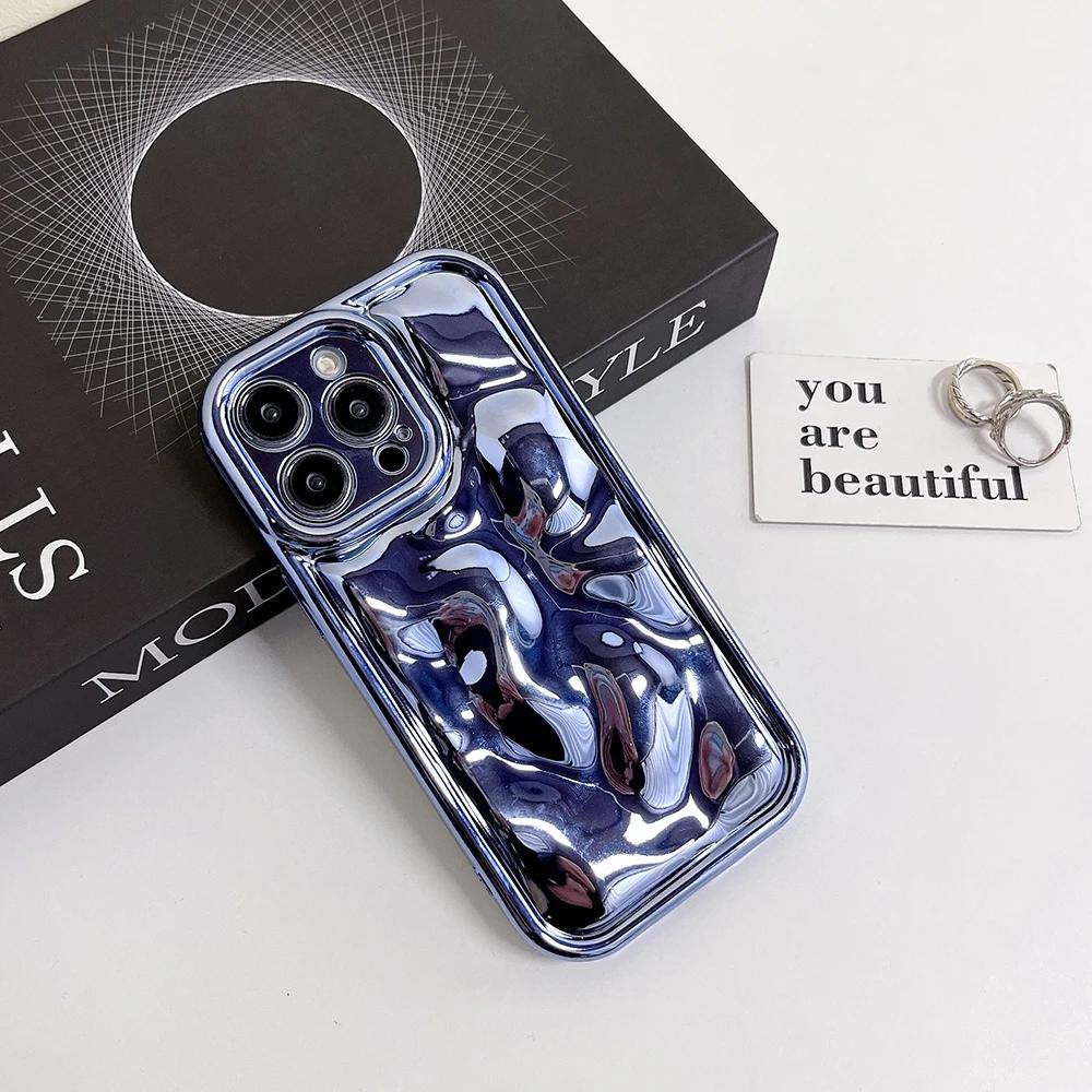 Чехол для телефона Qianliyao 3D с гальваническим рисунком метеорита для iPhone 15 14 13 12 16 Pro Max 14promax, мягкая противоударная задняя крышка