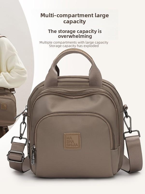 Nylon Casual Crossbody Bag For Men And Women With Design For School Use
