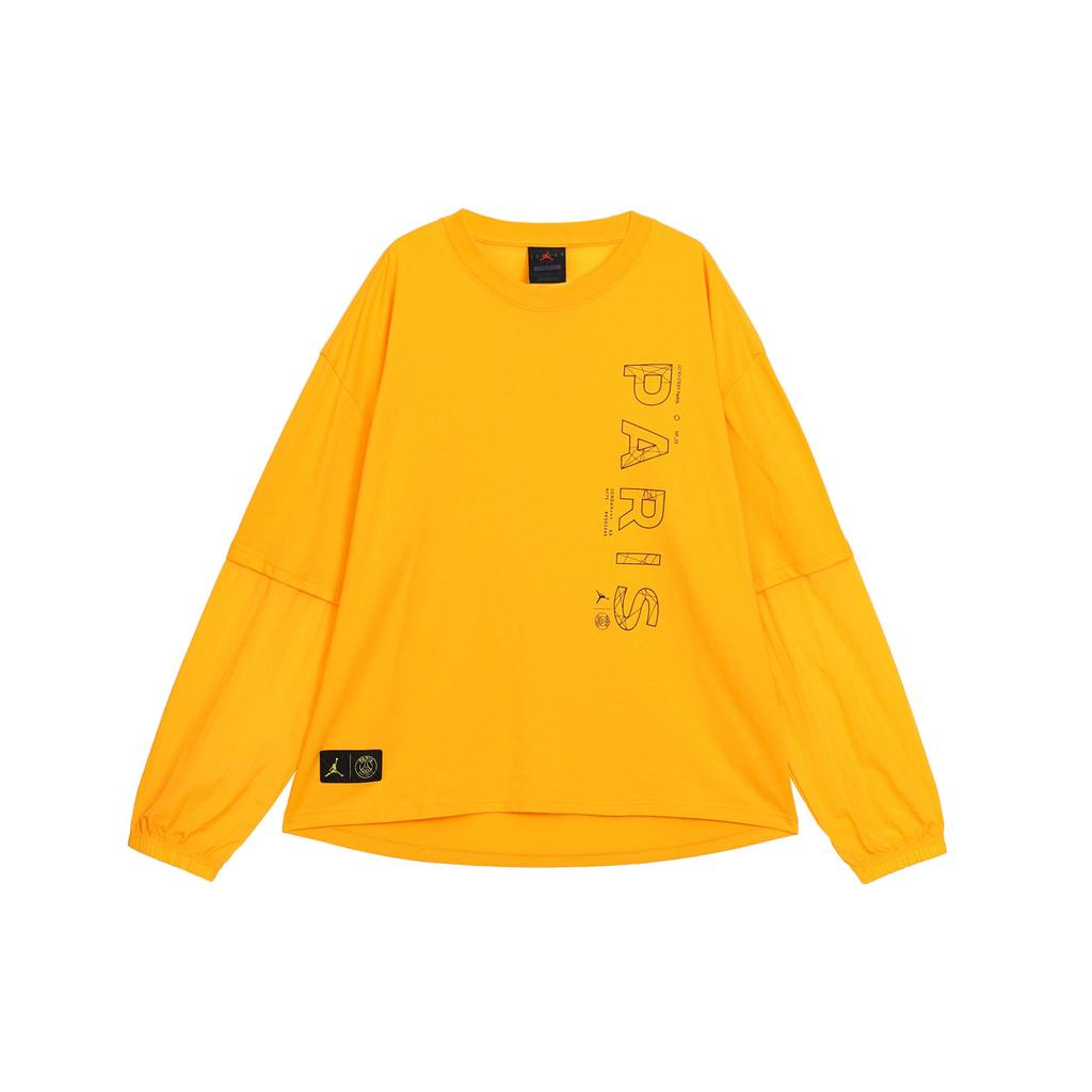 Jordan X Paris Saint-Germain L/S T-shirt (Asia Sizing) Taxi/Black Men Streetwear DV0625-705
